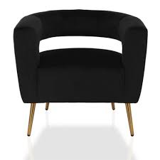 Enjoy free shipping on most stuff, even big stuff. Taylor Accent Chair With Brass Golden Legs Velvet Black Cosmoliving By Cosmopolitan Target