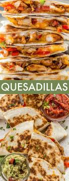 Let sit for 10 minutes. Chicken Fajita Quesadilla Chicken Fajita Recipe Quesadilla Recipes Easy Mexican Food Recipes Authentic
