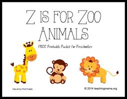 Z Is For Zoo Animals Letter Z Printables Preschool Zoo Theme Preschool Letters Zoo Animals Preschool