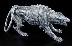 Hades erlaubt die zeitweilige entfernung des ungeheuers, wenn herakles auf seine waffen. Kerberos Figur Zerberus Hollenhund Griechischer Hollentor Wachter Wachhund Ebay