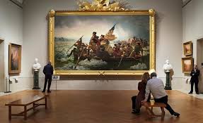 A Man And A Woman Sitting On A Bench In A Dimly Lit Painting Gallery Leaning Closely Together Painting Gallery Light Painting Painting