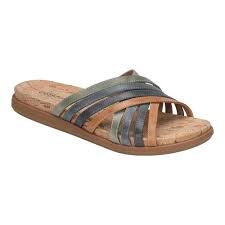 womens comfortiva cayce slide size 9 w denim multi la mesa