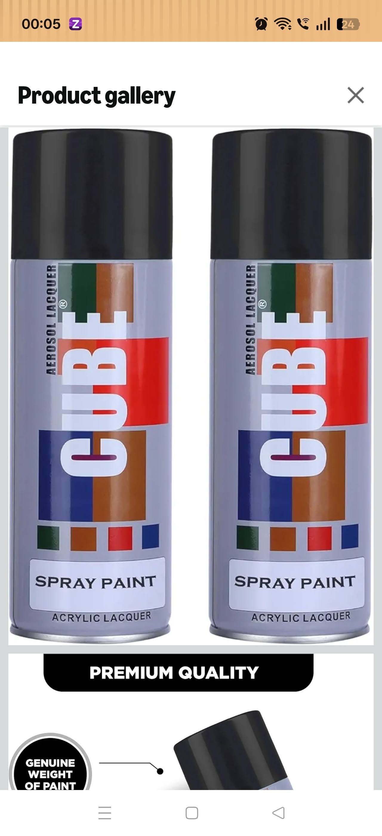 White spray paint product image