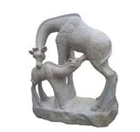 Dogs Animal Sculpture G682 Granite Stone Carving