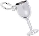 Amazon.com: Rembrandt Charms Wine Glass Charm, Sterling Silver ...