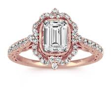 It might seem easier to find a partner and plan a proposal than it is to buy the perfect enga. Vintage Diamond Halo Engagement Ring In 14k Rose Gold Shane Co