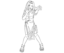 When a young 10 year old girl, sakura, breaks the spell of an old book in her father's study, she releases the magical cards inside. Sakura Haruno 6 Coloring Page Free Printable Coloring Pages For Kids
