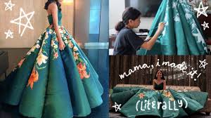 I Made Painted My Senior Prom Dress Ciara Gan Senior Prom Dresses Diy Prom Dress Prom Dress Pattern