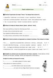 Vocabulaire exercices 4 et 5 : Exercice Conjugaison Etude De La Langue Cm1 Cycle 3
