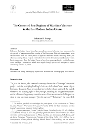 Create a free website or blog. Pdf The Contested Sea Regimes Of Maritime Violence In The Pre Modern Indian Ocean