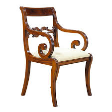 Philadelphia Empire Arm Chair Chair Armchair Antique Dining Chairs