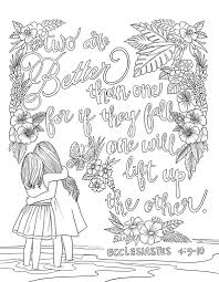 Abram travels to a new home. Ecclesiastes 4 9 10 Coloring Page Spiritual Drawing 2 Of 10