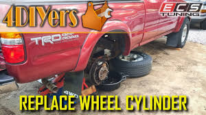 Internal seals in your toyota tacoma master cylinder can wear out over time causing a soft brake pedal or even total brake failure. Diy Toyota Tacoma 1995 2004 Brake Wheel Cylinder Replacement Youtube