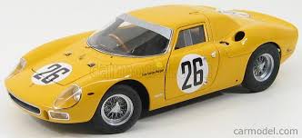 Hot wheels ferrari 250 lm. Mattel Hot Wheels P9901 Scale 1 18 Ferrari 250lm 3 3l V12 Team Pierre Dumay N 26 2nd 24h Le Mans 1965 P Dumay G Gosselin Yellow