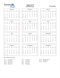 All calendar templates are free, blank, printable and fully editable! 2022 Canada Calendar With Holidays