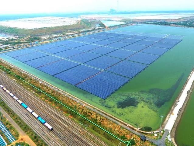 chhattisgarhs first floating solar power plant; BSP built in bhilai