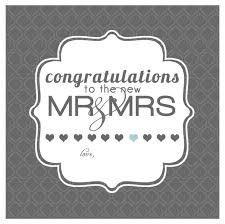 Wedding cards are a wonderful way to say congratulations to the bride and groom on their recent nuptials. Say Congrats With A Free Printable Wedding Card Wedding Gift Tags Printable Wedding Congratulations Card Wedding Greeting Cards