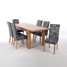 5% coupon applied at checkout. Ozzy Solid Oak L150 200cm Extending Dining Table 8 Grey Damask