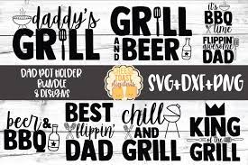 Dad Pot Holder Bundle Grilling Svg Files For Father S Day 661289 Cut Files Design Bundles