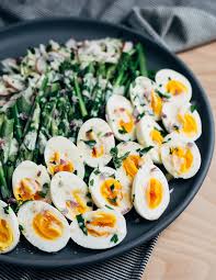 Fennel Asparagus Salad With Buttermilk Lime Dressing And Steamed Eggs Recipe Asparagus Salad Fennel Asparagus