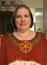 I thought I'd share what I'm currently working/experimenting on. The design  is an old retired Stampin Up! Stamp set using their inks