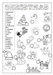 Christmas worksheets and online activities. Christmas Worksheet Esl Worksheet By Ineta