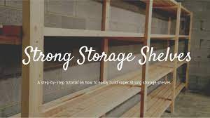 Basement storage often amounts to boxes piled up in a disorderly fashion. How To Build Easy And Strong Storage Shelves Basement And Garage Storage Solutions Youtube