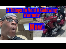 Honda Goldwing; 3 Things To Void Your Warranty! Watch This.