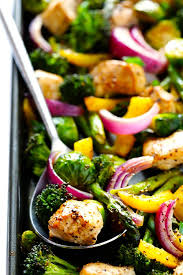 Sheet Pan Chicken And Veggie Stir Fry Gimme Some Oven Recipe Sheet Pan Recipes Chicken Vegetable Stir Fry Recipes
