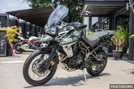 Rating sample for this triumph bike. First Look 2018 Triumph Tiger 800 Xcx And Xrx Adventure Bikes Rm74 900 And Rm69 900 Paultan Org