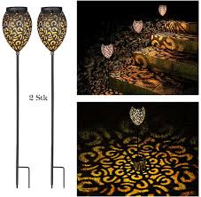 Gorvitor Solarleuchten Garten Led Warmlicht Solarlampen Fur Aussen Garten 69cm Gartenleuchten Ip65 Wasserdicht Solarle In 2020 Solarleuchten Gartenleuchten Solarlampen