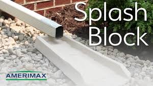As with many things, tub. Amerimax Decorative Downspout Splash Block Youtube