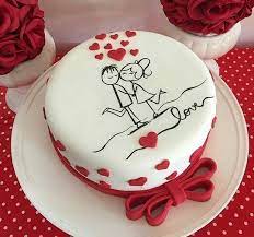 Simple and easy cake decoration for special occassions like valentine's day and anniversary. Love Cake Aniversary Cakes Happy Anniversary Cakes Simple Anniversary Cakes