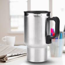 1 travel heated mug thermo stainless steel portable insulated coffee car charger new !! 12v 450ml Electric In Car Stainless Steel Travel Heating Cup Coffee Tea Car Cup Mug Universal For Most Car Cup Holders Buy Dropshiping Clearance Heated Travel Mug Product On Alibaba Com