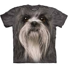 Shih Tzu T Shirt The Mountain Big Dog Face 3d Funny Cute Lover Love Grey Tee New Shitzu Dogs Animal Tshirt Dog Tshirt