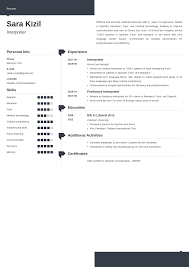 Interpreter Resume Example Template Modern Resume Examples Job Resume Examples Resume