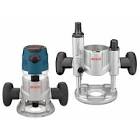 2 3 HP Electronic Modular Router System  fixed  and Plunge base  15 Amp Motor with V    MRC23EVSK Bosch