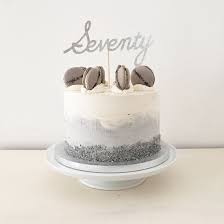Black And White Ombre Cake Grey And White Ombre Watercolour Effect Buttercream London Fog Birthday Cake With Earl Simple Birthday Cake Simple Birthday Cake Designs Birthday Cakes For Men