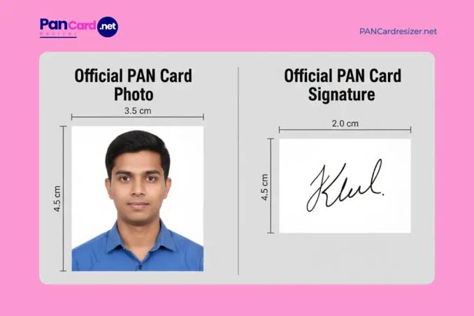 Official PAN Photo & Signature Dimensions, AI generated