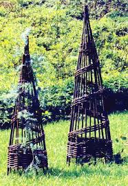 Expands to 36w x 30h. Willow Wigwam Obelisks Garden Obelisk Obelisk Trellis Obelisk