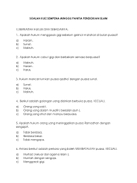 Soalan Kuiz Sempena Minggu Panitia Pendidikan Islam Pdf