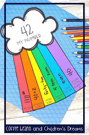 Rainbow Craft Place Value Activity Spring Math Spring Math Rainbow Crafts Place Value Activities