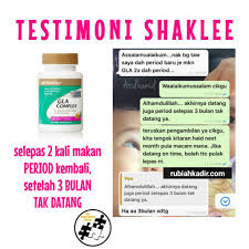 Jerit kuat dan berpanjangan 4. Testimoni Gla Complex Shaklee Period Tidak Teratur Rubiah Kadir