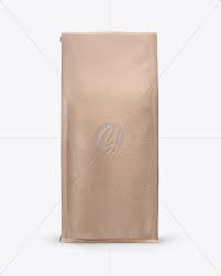 Kraft Bag With A Tin Tie Mockup Front View In Bag Sack Mockups On Yellow Images Object Mockups Kraft Bag Mockup Free Psd Psd Template Free