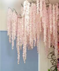 Name Flower Vine Materials Silk Color As Photo Show Each Size 30cm Which Can Be Connected Each Othe In 2020 Wedding Ceiling Flower Ceiling Wedding Ceiling Decorations