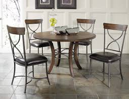 For example, in the dining room above, we used a different table, side chairs, and head chairs. Hillsdale Furniture Dining Room Cameron 5 Piece Round Wood Base Dining Set With X Back Chairs