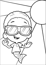 Oona jumping with the racing car. 25 Free Printable Bubble Guppies Coloring Pages