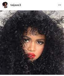 Taija Afro Hawaiian Curly Natural Afro Hair Beauty Red Lip Natural Afro Hairstyles Hair Beauty Afro Hairstyles