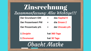Zinsrechnung Zusammenfassung Alles Wichtige Zur Zinsrechnung Zinsen Kapital Zinssatz Formeldreieck Schnell Einfach Erkl Zinsrechnung Mathe Lernen
