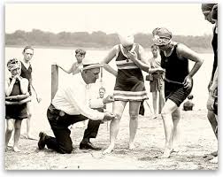 Amazon.com: The Bathing Suit Cop Vintage Photograph 11x14 Unframed Print – Historic 1920s Beach Scene, Funny Retro Wall Art Reproduction, Antique Black & White Poster Home, Bar, Man Cave, Office, or Gallery